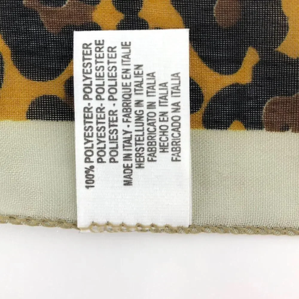 80s Serengeti National Park Africa souvenir scarf 1980s vintage